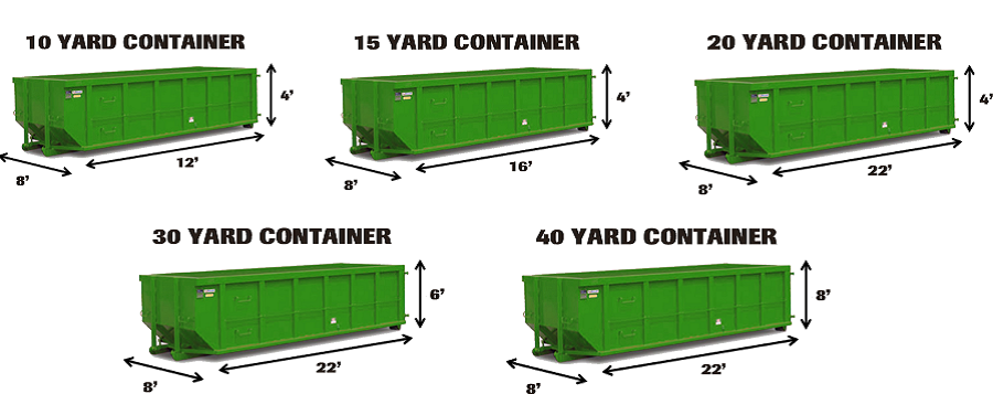 dumpster sizes